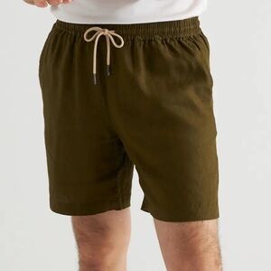 Quince European Linen 7” Drawstring Beach Short - Medium